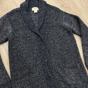 DENIM & SUPPLY Ralph Lauren Navy Blue Shawl Knit Cardigan Sweater sz LARGE L